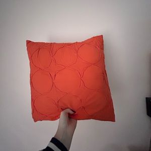 Orange decorative pillow